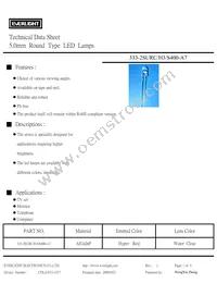 333-2SURC/H3/S400-A7 Datasheet Cover