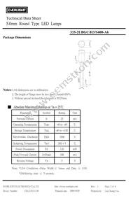 333-2UBGC/H3/S400-A6 Datasheet Page 2