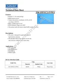 334-15/F1C2-1VWA Datasheet Cover