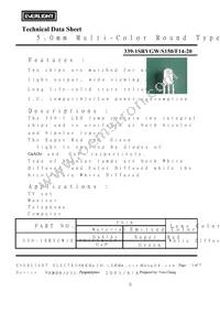 339-1SRVGW/S150/F14-20 Datasheet Cover