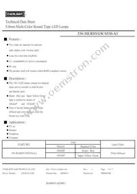 339-3SURSYGW/S530-A3 Datasheet Cover