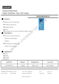3423SURD/S530-A3 Datasheet Cover