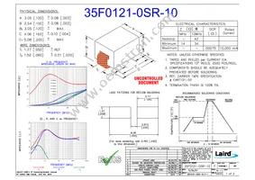 35F0121-0SR-10 Datasheet Cover