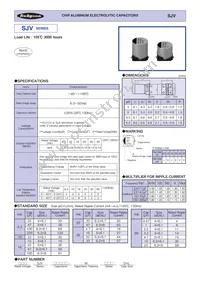 35SJV33M6.3X8 Datasheet Cover