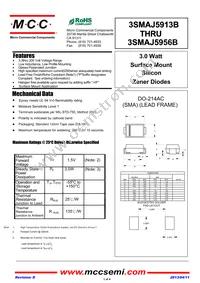 3SMAJ5956B-TP Datasheet Cover