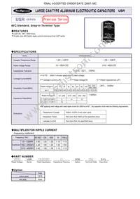 400USR560M35X45 Datasheet Cover