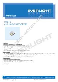 42-21SYGC/S530-E2/TR8 Datasheet Cover