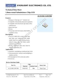 42-21UBC/C430/TR8 Datasheet Cover