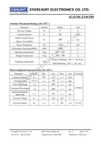 42-21UBC/C430/TR8 Datasheet Page 3