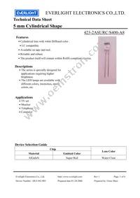 423-2ASURC/S400-A8 Datasheet Cover