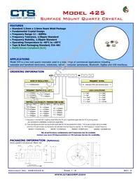 425F16A032M0000 Datasheet Cover