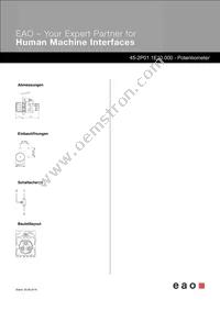 45-2P01.1E10.000 Datasheet Page 2