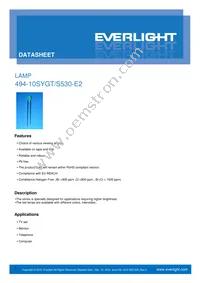 494-10SYGT/S530-E2 Datasheet Cover