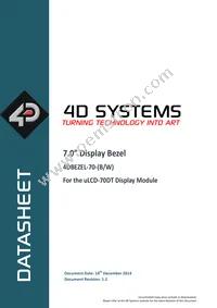 4D-BEZEL-70W Datasheet Cover