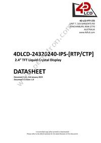 4DLCD-24320240-CTP-IPS Datasheet Cover