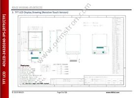 4DLCD-24320240-CTP-IPS Datasheet Page 5