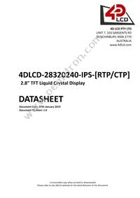 4DLCD-28320240-CTP-IPS Datasheet Cover