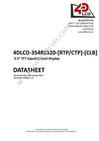 4DLCD-35480320-CTP-CLB Datasheet Cover