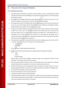 4DLCD-35480320-CTP-CLB Datasheet Page 19