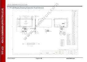 4DLCD-50800480-CTP Datasheet Page 6