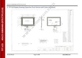 4DLCD-50800480-CTP Datasheet Page 7