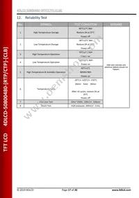 4DLCD-50800480-CTP Datasheet Page 17