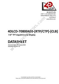 4DLCD-70800480-CTP Datasheet Cover