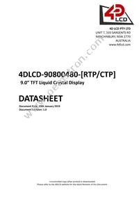 4DLCD-90800480-CTP Datasheet Cover