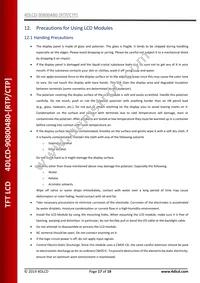 4DLCD-90800480-CTP Datasheet Page 17