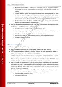 4DLCD-90800480-CTP Datasheet Page 18