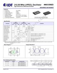 4MA212500Z3BACUGI8 Datasheet Cover