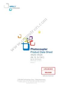4N26S-TA1 Datasheet Cover