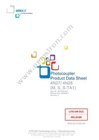 4N28S-TA1 Datasheet Cover