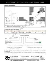 506WLSN10R7KT150T Datasheet Page 2