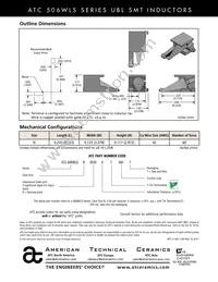 506WLSN3R30KT350T Datasheet Page 2