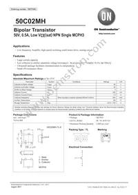 50C02MH-TL-E Datasheet Cover