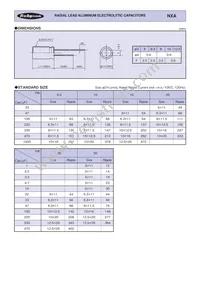 50NXA330MEFC12.5X25 Datasheet Page 2