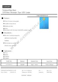 514UYD/S530-A3 Datasheet Cover