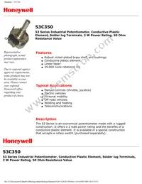 53C350 Datasheet Cover