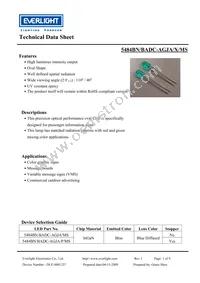 5484BN-BADC-AGJA-PR-MS Datasheet Cover