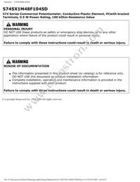 574SX1M48F104SD Datasheet Page 3