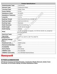 575SX1A48S503SS Datasheet Page 2