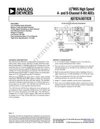 5962-8876501RX Datasheet Cover