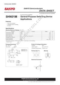 5HN01M-TL-H Datasheet Cover