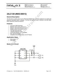 602-00013 Datasheet Cover