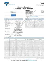 604D251F200HT7 Datasheet Cover