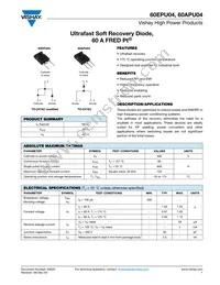 60EPU04 Datasheet Cover