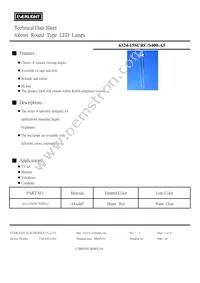 6324-15SURC/S400-A5 Datasheet Cover