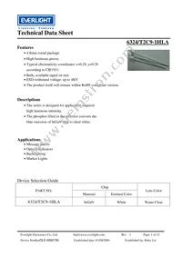 6324/T2C9-1HLA Datasheet Cover