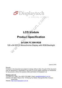 64128K FC BW-RGB Datasheet Cover